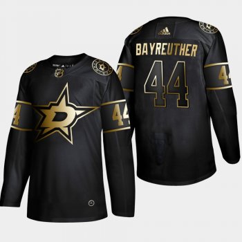 Men's Dallas Stars Gavin Bayreuther #44 NHL Golden Edition Black Authentic Player Jersey