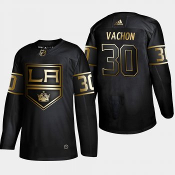 Los Angeles Kings Rogatien Vachon #30 2019 NHL Golden Edition Retired Player Jersey - Black