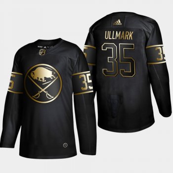 Men's Buffalo Sabres Linus Ullmark 2019 NHL Golden Edition Authentic Player Black Jersey