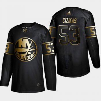 Men's New York Islanders Casey Cizikas #53 2019 NHL Golden Edition Black Authentic Player Jersey