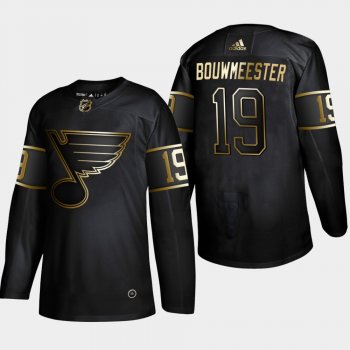 St. Louis Blues Jay Bouwmeester #19 Authentic 2019 NHL Golden Edition Black Player Jersey - Men's