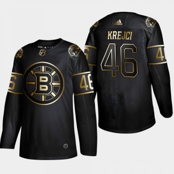 Boston Bruins David Krejci #46 2019 NHL Golden Edition Authentic Player Black Jersey