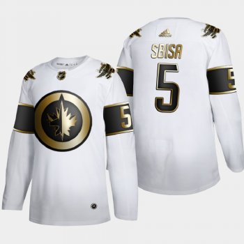 Winnipeg Jets Luca Sbisa #5 NHL Golden Edition Authentic Jersey - White