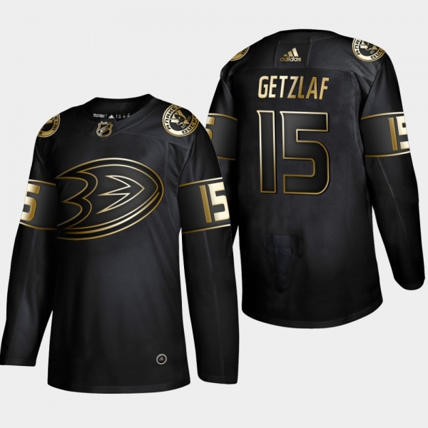 Anaheim Ducks Ryan Getzlaf #15 Authentic 2019 NHL Golden Edition Black Player Jersey - Men's