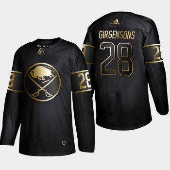 Men's Buffalo Sabres Zemgus Girgensons 2019 NHL Golden Edition Authentic Player Black Jersey