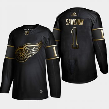 Detroit Red Wings Terry Sawchuk #1 2019 NHL Golden Edition Retired Player Jersey - Black