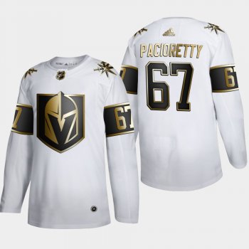 Men's Vegas Golden Knights Max Pacioretty #67 NHL Golden Edition White Authentic Jersey