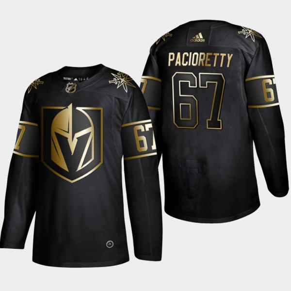 Men's Vegas Golden Knights Max Pacioretty #67 2019 NHL Golden Edition Black Authentic Player Jersey