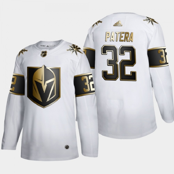 Vegas Golden Knights Jiri Patera #32 NHL Golden Edition Authentic Jersey - White