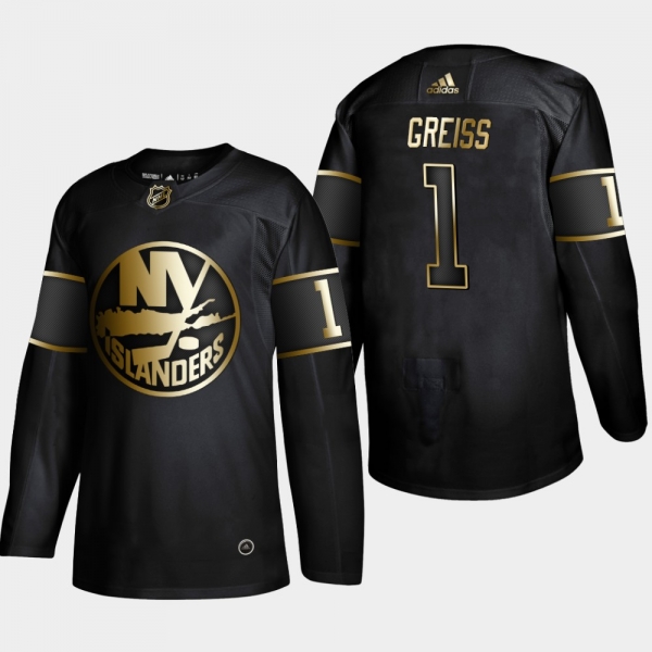 Men's New York Islanders Thomas Greiss #1 2019 NHL Golden Edition Black Authentic Player Jersey