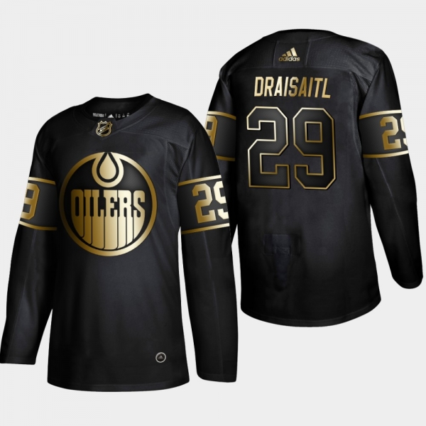 Edmonton Oilers Leon Draisaitl #29 2019 NHL Golden Edition Authentic Player Jersey - Black