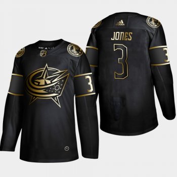 Men's Columbus Blue Jackets Seth Jones 2019 NHL Golden Edition Authentic Player Black Jersey