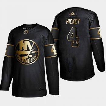 Men's JerseyMen's New York Islanders Thomas Hickey #4 2019 NHL Golden Edition Black Authentic Player Jersey