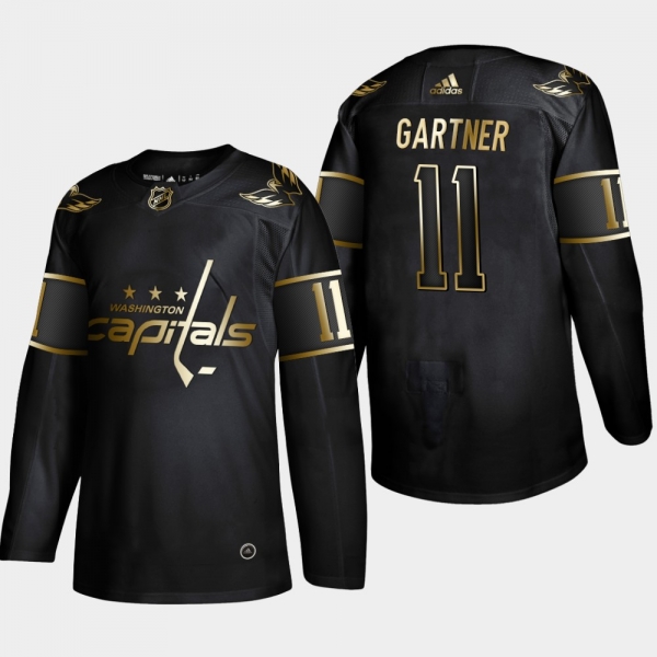 Men's Washington Capitals Mike Gartner #11 2019 NHL Golden Edition Black Retired Player Jersey