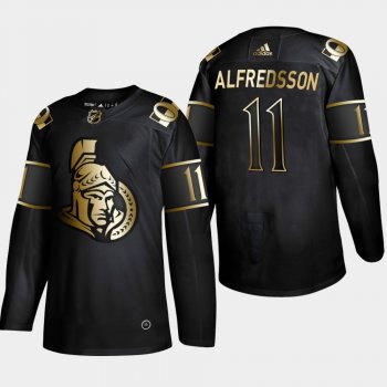 Men's Ottawa Senators Daniel Alfredsson 2019 NHL Golden Edition Retired Player Player Black Jersey