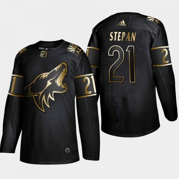 Arizona Coyotes Derek Stepan #21 2019 NHL Golden Edition Authentic Player Jersey - Black