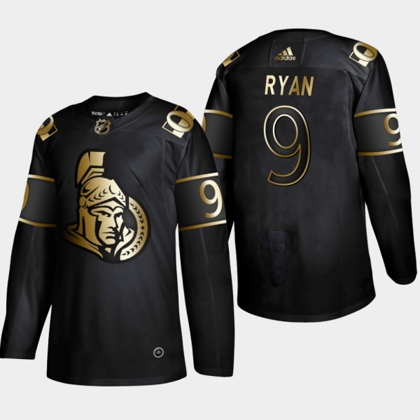 Ottawa Senators Bobby Ryan #9 Authentic 2019 NHL Golden Edition Black Player Jersey - Men's