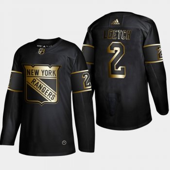 New York Rangers Brian Leetch #2 2019 NHL Golden Edition Retired Player Player Black Jersey