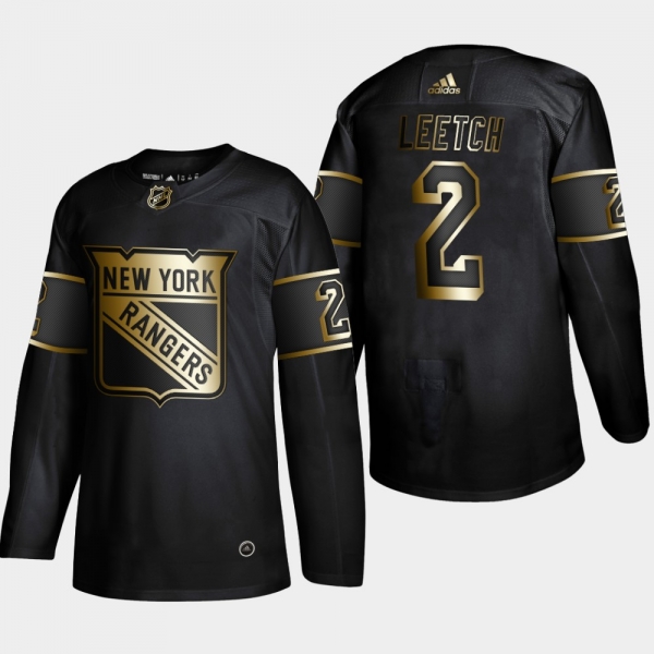 New York Rangers Brian Leetch #2 2019 NHL Golden Edition Retired Player Player Black Jersey