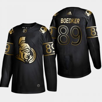 Ottawa Senators Mikkel Boedker #89 Authentic 2019 NHL Golden Edition Black Player Jersey - Men's