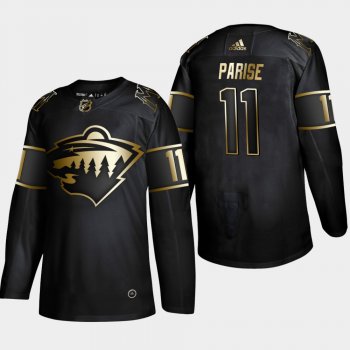 Minnesota Wild Zach Parise #11 Authentic 2019 NHL Golden Edition Black Player Jersey - Men's