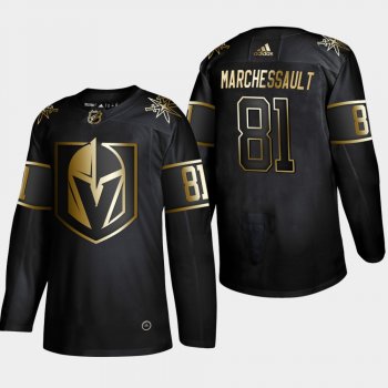 Men's Vegas Golden Knights Jonathan Marchessault #81 2019 NHL Golden Edition Black Authentic Player Jersey