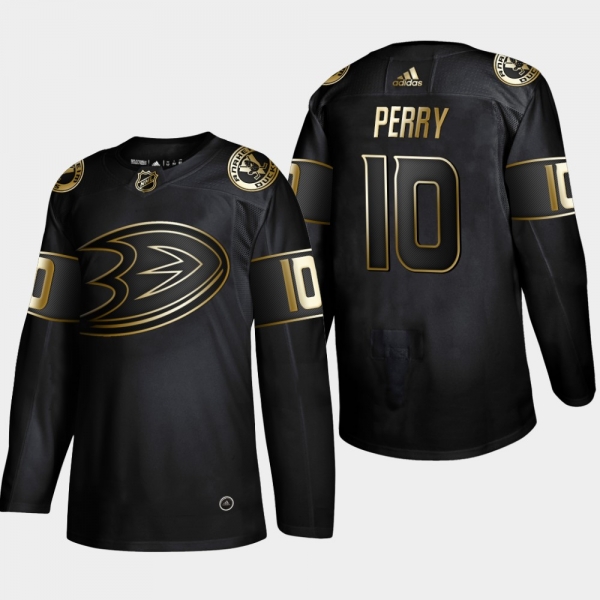 Anaheim Ducks Corey Perry #10 Authentic 2019 NHL Golden Edition Black Player Jersey - Men's