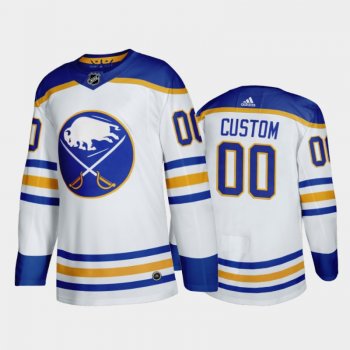 Buffalo Sabres Custom #00 Away White 2020-21 50th Anniversary Return to Royal Jersey