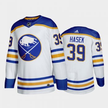 Buffalo Sabres Dominik Hasek #39 Away White 2020-21 50th Anniversary Return to Royal Jersey