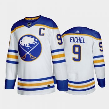 Buffalo Sabres Jack Eichel #9 Away White 2020-21 50th Anniversary Return to Royal Jersey