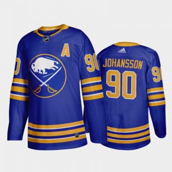 Buffalo Sabres Marcus Johansson #90 Home Royal 2020-21 50th Anniversary Return to Royal Jersey