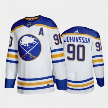 Buffalo Sabres Marcus Johansson #90 Away White 2020-21 50th Anniversary Return to Royal Jersey