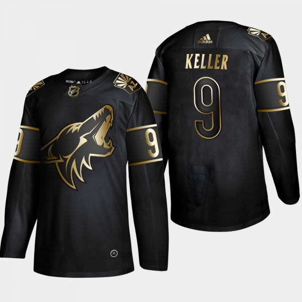 Arizona Coyotes Clayton Keller #9 2019 NHL Golden Edition Authentic Player Jersey - Black