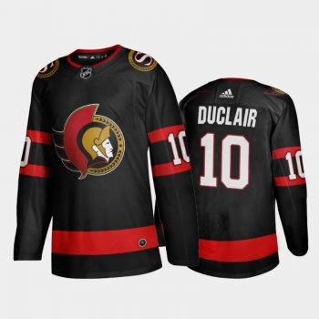 Ottawa Senators Anthony Duclair #10 Home Black 2020-21 Adizero Jersey