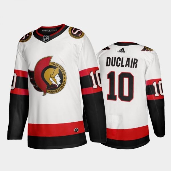 Ottawa Senators Anthony Duclair #10 Away White 2020-21 Adizero Jersey