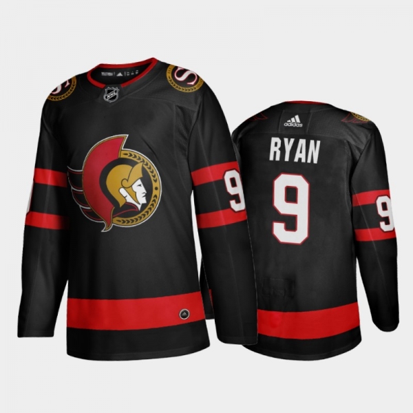 Ottawa Senators Bobby Ryan #9 Home Black 2020-21 Adizero Jersey