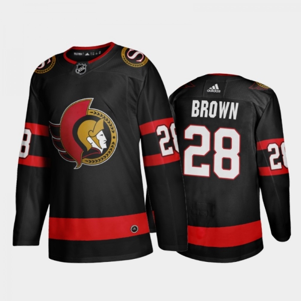 Ottawa Senators Connor Brown #28 Home Black 2020-21 Adizero Jersey