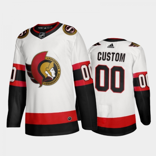 Ottawa Senators Custom #00 Away White 2020-21 Adizero Jersey