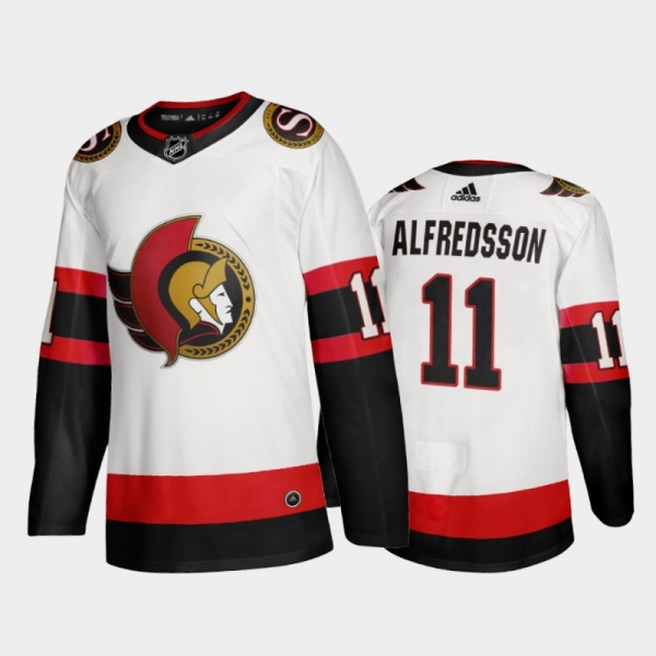 Ottawa Senators Daniel Alfredsson #11 Away White 2020-21 Adizero Jersey