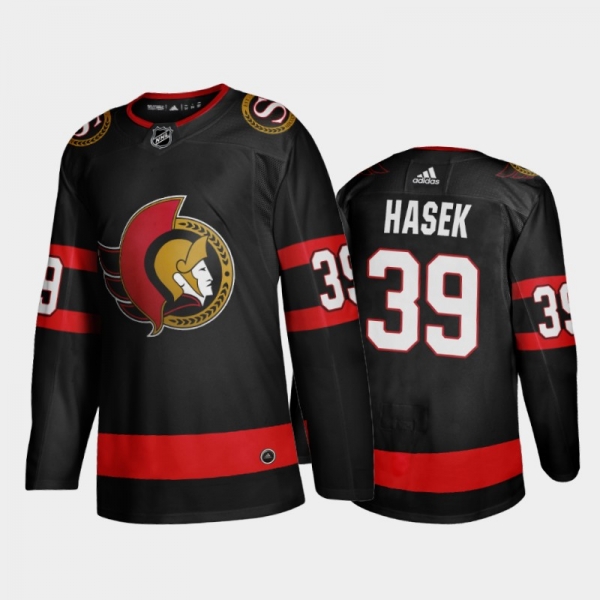 Ottawa Senators Dominik Hasek #39 Home Black 2020-21 Adizero Jersey