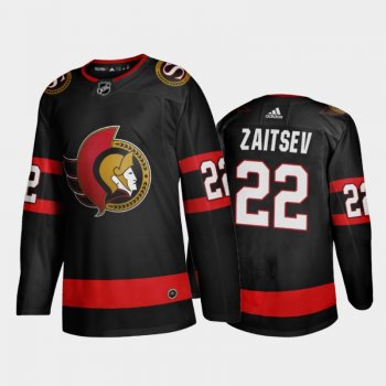 Ottawa Senators Nikita Zaitsev #22 Home Black 2020-21 Adizero Jersey