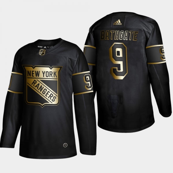 New York Rangers Andy Bathgate #9 2019 NHL Golden Edition Retired Player Player Black Jersey