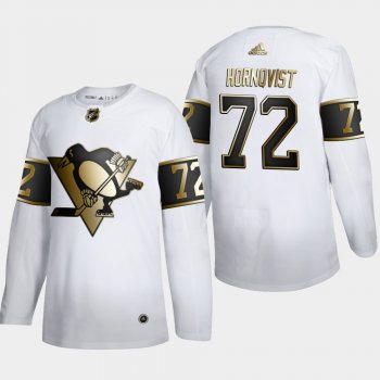 Men's Pittsburgh Penguins Patric Hornqvist #72 NHL Golden Edition White Authentic Jersey