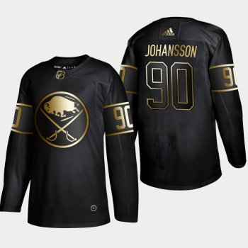 Men's Buffalo Sabres Marcus Johansson #90 NHL Golden Edition Black Authentic Jersey