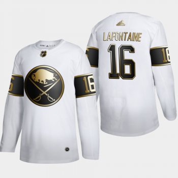 Men's JerseyMen's Buffalo Sabres Pat LaFontaine #16 NHL Golden Edition White Retired Authentic Jersey