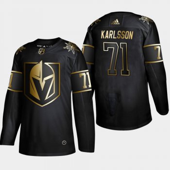 Men's Vegas Golden Knights William Karlsson #71 2019 NHL Golden Edition Black Authentic Player Jersey