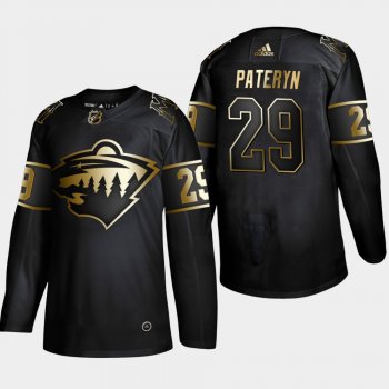 Minnesota Wild Greg Pateryn #29 Authentic 2019 NHL Golden Edition Black Player Jersey - Men's