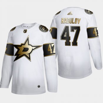 Men's Dallas Stars Alexander Radulov #47 NHL Golden Edition White Authentic Jersey