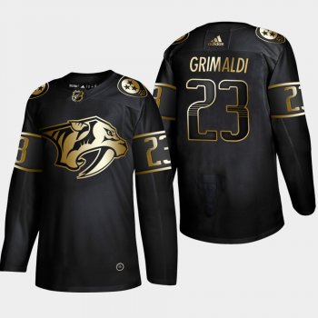 Nashville Predators Rocco Grimaldi #23 2019 NHL Golden Edition Authentic Player Jersey - Black