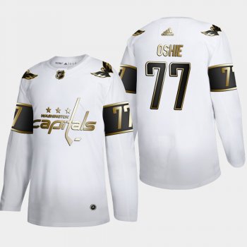 Men's JerseyMen's Washington Capitals T. J. Oshie #77 NHL Golden Edition White Authentic Jersey